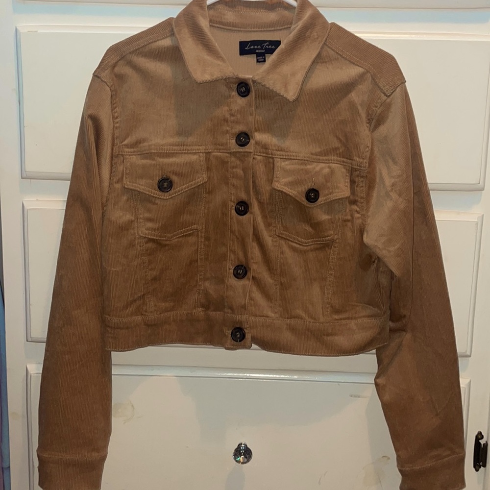 Corduroy button down jacket
